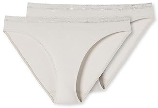 Schiesser Damen 2PACK Rio Slip Bio Baumwolle mit Spitze - Cotton Lace