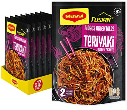 Maggi Fusian Fideos Orientales Teriyaki, 130 g, pack 12