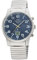 Master Time Funk Quarz Herren Uhr Analog mit digitalem Datum mit Edelstahl Zugband Armband MTGA-10823-32M