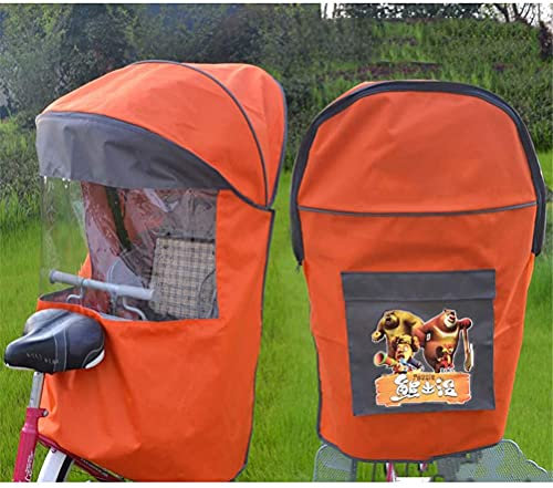 Fahrrad-Kind-Rücksitz, Winddicht, Sonnenschutz, Regenschutz, Vier Jahreszeiten, universelle warme Strahlungsüberdachung (Farbe: C)
