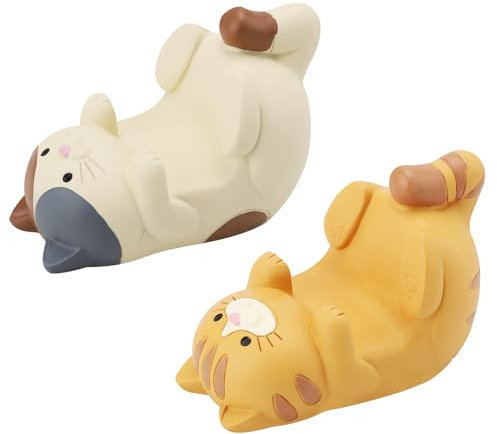 Lot de 2 Supports de Téléphone Portable Drôles en Forme de Chat