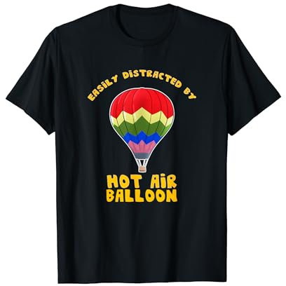Heißluftballon Ballone Ballonfahren Fliegen Am Horizont T-Shirt