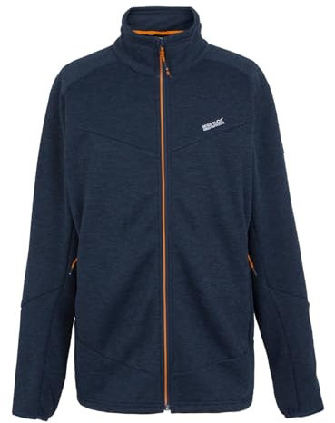 Regatta Mens Rivake Full Zip Fleece Jacket Pile con Cerniera Intera, Marina Militare, M Uomo
