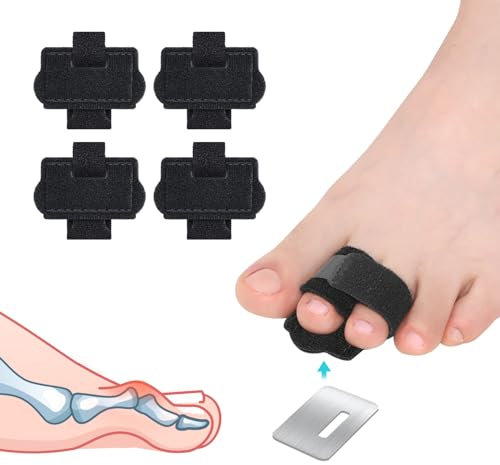 Hammer Toe Straightener Corrector Wrap for Women & Men, Hammer Toe Splint Support - 4 in package