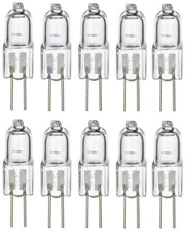 LEDLOCLB 5 x G4 220V Halogen Bulbs 35W 50W Glass Capsule Bulbs, high Temperature Resistant, for hob, Gas hob Oven Bulb Replacement 50W -10pcs