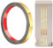 600cm-2cm Baguette de Finition en Acier Inoxydable, Moulure Murale, Moulure Décorative pour Cheminées, Cadres de Miroirs, Murs, Voitures et Meubles(Or)