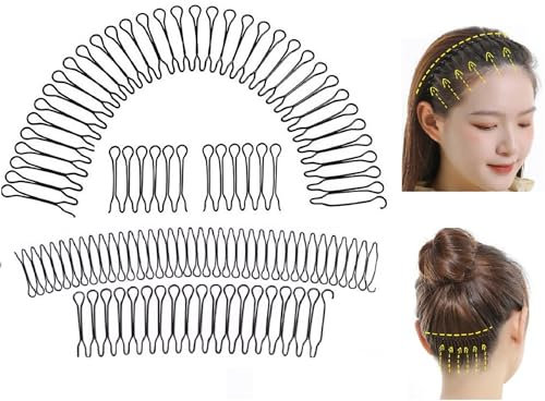 5er unsichtbares Haar Hoop Haarband - Haarreif Haarnadel Stirnband Haarspangen Styling Haarschmuck für Outdoor Sports Yoga