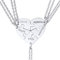 U7 Personalise Name Family Heart Shape Jigsaw Pendant, 5 Piece Blank Puzzle Pendants, Make Up A Heart, 5 Pieces Suit, BFF Necklace, Stainless Steel Gift Jewellery