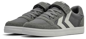 hummel Kids Slimmer Stadil Low Sneaker, Grey, Size 37