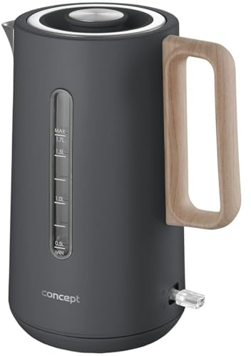 Wasserkocher Concept RK3370, Edelstahl, Grau, 1850-2200 W, 1,7 l, Marke: Concept - EAN: 8595631065747