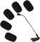 Clockjuan 5 Pcs Black Replacement Microphone Sponge Wind Shield Windscreen Foam Cover for Microphone Windscreen for CVG18-B/C Gooseneck Condenser Pop Filters Microphone Accessories