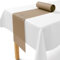 Vlies Tischläufer Beige [30cm x 25m] - Einweg Tischband als edle Tischläufer Tischdeko für Hochzeit, Kommunion, Taufe, Geburtstag, Weihnachten und Biertisch Feste
