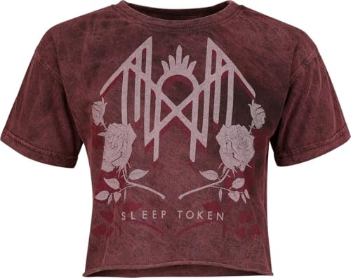 Sleep Token Frauen T-Shirt rot Band-Merch, Bands