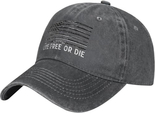 Sommermütze Live Free Or Die 100% Baumwolle Herren Hüte Atmungsaktiv Sonnenhut Modische Für Tennis Golf Angeln