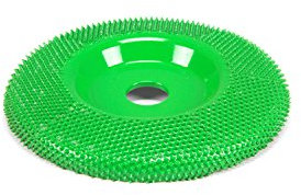 Raspelscheibe 4 (101cm) Saburrtooth für Winkelschleifer verschiedene Versionen (Gewinkelt, Grün)