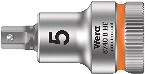Wera 05003033001 8740 B HF Zyklop Bitnuss mit 3/8-Antrieb mit Haltefunktion, 5, 5, 0 x 35 mm