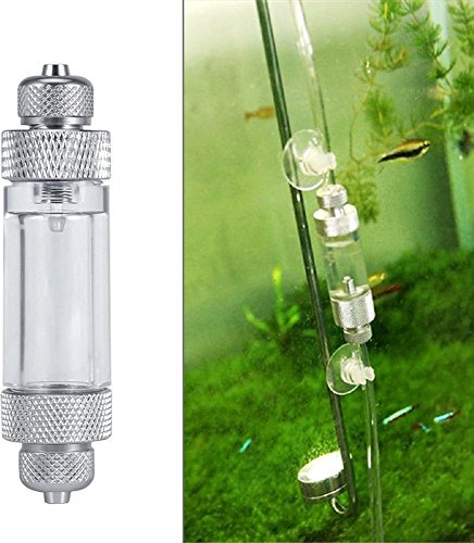 CO2 Blasenzähler, Aquarium Diffusor Regler aus Aluminiumlegierung, Druckminderer für Kohlendioxid Messung, Single Head