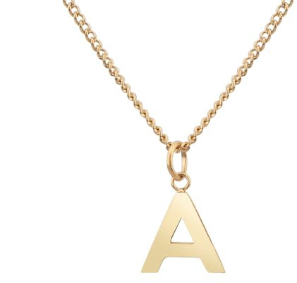 GD GOOD.designs Halskette mit Buchstaben Anhänger A Alexandra Alina Amelie Andrea Anita Anke Anna Annabell Annalena Anne Annika Aileen Aaron - Valentinstag-Geschenk für Sie und Ihn