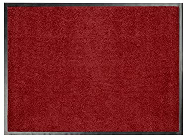 Fußmatte Performa - Türmatte Sauberlaufmatte Fußabtreter - Fussmatte Teppich - für Flur Eingang Eingangsbereich - rutschfest & waschbar - in vielen Farben (Rot 58, 90 x 300 cm)