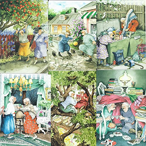 Inge Look Postkarten set 2 (jetzt 7-12) Größe: 10,5x15 cm,Set mit 6 Karten
