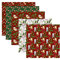 10 Stück Baumwollstoff Patchwork Set Weihnachten Stoffe zum Nähen Stoffreste Stoff Paket, DIY Baumwolltuch Paket Stoffpakete für Weihnachtsdekoration DIY Handwerk Scrapbooking (50 * 50cm)