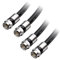 Cable Matters 2-Pack RG6 Cable CL2 in-Wall Rated (CM) Quad Shielded Coaxial Cable (Satellite Cable) 1.8m, RG6 Coax Cable Cord for TV, Digital Router, Satellite Receiver and More, in Black