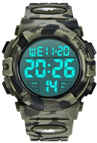 BEN NEVIS Orologio Digitale da Uomo Orologio Sportivo Militare 5ATM Impermeabile Cronografo Militare Orologio da Polso per Uomo