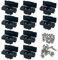 Amass XT90E-M Lot de 10 connecteurs de batterie XT90E mâles plaqués or avec manchon de protection en PVC pour drone RC