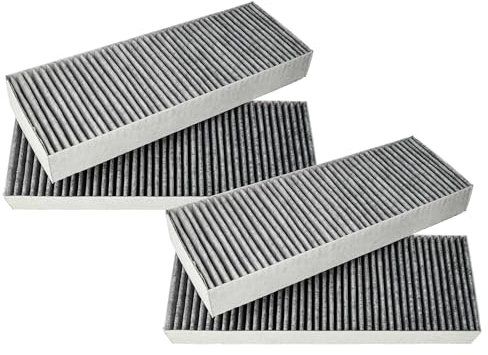 vhbw 4x Aktivkohlefilter kompatibel mit Bora BHU series, BFIU series, BFIAS, BFIA, Basic, BIAS Dunstabzugshaube - 34 x 12,2 x 4,25 cm