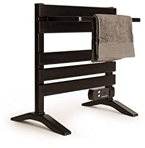 CREATE / Warm Towel Mini/Toallero Eléctrico de Suelo o Pared Negro con Patas y Estante / 58,4x41x55,8cm / Bajo Consumo, secatoallas, silencioso, Ultrafino, 150 W