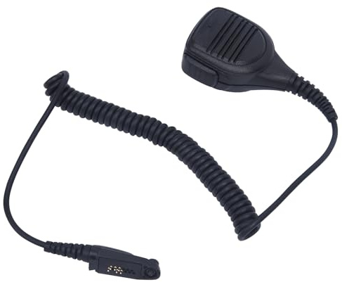 WODASEN Walkie Talkie Remote Speaker Microphone with 3.5mm Audio Jack Handheld Ham Radio Shoulder Mic for Motorola GP328Plus GP344 GP388 GP644 GP688 EX500 EX560 EX600 EX560XLS EX600XLS Two Way Radio