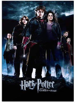 Displate Offiziell Harry Potter MetallPoster Magnetische Befestigung Inklusive Lizenziert Bilder Hochwertiges Poster Goblet of Fire s - Triwizard Tournament Poster 67.5 cm x 48 cm