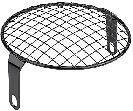 Griglia per Faro per Moto, 6,5 Pollici Maschera per Copertura per Griglia Rotonda per Montaggio Laterale per Moto per Cruiser Chopper Cafe Racer (Griglia a scacchi)