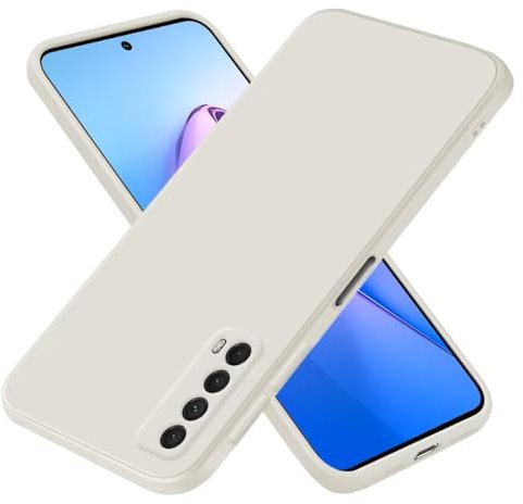 EASSGU Hülle für Huawei P Smart 2021 (6.67 Inches), Weiche TPU Silikon Hülle - Altweiß