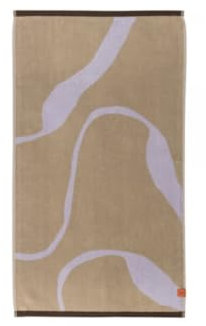 Mette Ditmer NOVA ARTE Bath Towel W70 x L133 cm Sand/Lilac