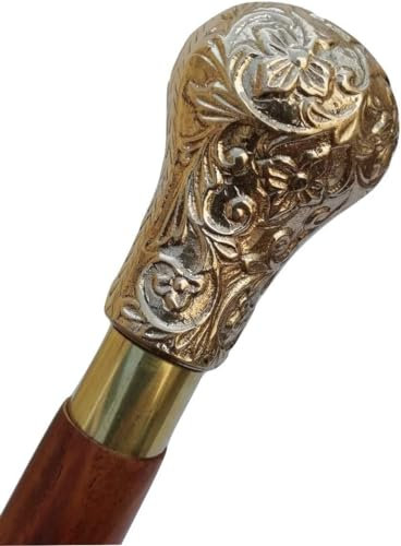 Antike Vintage holz gehstock viktorianischen stock stock messing design griff walking stick erwachsene walking stick cane
