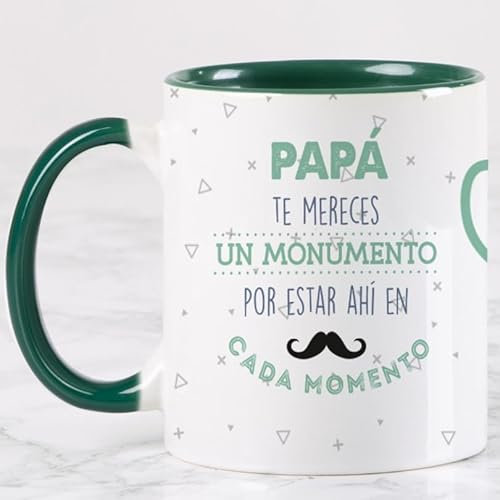 Wanapix | Taza Personalizada Día del Padre | Taza Orginal para Regalar a Papa | Tazas Graciosas | Apto Microondas y Lavavajillas | Te Quiero Papi