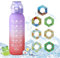 Trinkflasche Mit Geschmack, Neu 2024 Trinkflasche 1000ml, 7 Geschmack Pods 0% Zucker Wasserflaschen, Wasser Mit Geschmack, Flasche Mit Geschmack Trinkflasche Sport, für Fitness und Outdoor (A)
