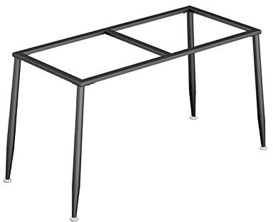 ACRaBoss Pieds de Table, Pieds de Support de Meubles, Support de Pied de Table En Fer Forgé Noir Personnalisable, Pied de Table À Manger, Étagère de Table, Pieds de Bureau D'Ordinateur, Pieds de Table