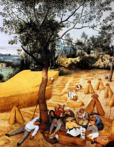 Pieter Bruegel der Ältere Planer 2025: Die Kornernte | 12 Monate: Januar - Dezember 2025 Planer | Ideal für die Schule, Studium und das Büro | Niederländische Renaissance | Monatlicher Planer