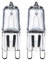 LISOCLU G9 Halogenlampe, Perlen, C, Grade, 110 V-130 V, 28 W, 42 W, Halogen, Wolfram, Lampe, Lampe, Lampe, Lampe, flache Düse, Lichtquelle (2 Stück) 28 W