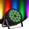 200W LED Par Projecteur, 18 led par projecteur lumière de scène lumière de fête RGBW DMX512 4-en-1 éclairage par lumière disco pour scène DJ Party Show Bar Halloween Noël