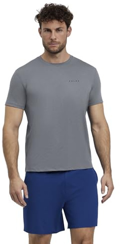 FALKE Herren T-Shirt Training Perform Better Tee M S/s Sh Funktionsmaterial feuchtigkeitsregulierend maximale Bewegungsfreiheit 1 Stück, Grau Silver 3290, M
