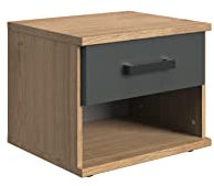 Schlafzimmer Jugendzimmer Kinderzimmer Möbel Liverpool Kleiderschrank Bett Schreibtisch Rollcontainer Kommode Regal individuell zusammenstellbar (Nachtschrank)