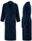PandaHome Peignoir pour homme et femme en 100 % coton, peignoir en tissu éponge douillet, peignoir de sauna chaud et douillet, séchage rapide, doux, absorbant, 400 g/m², bleu marine, XXL