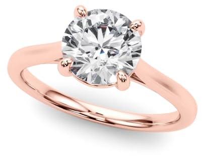 JTC LTD Lab-Grown Diamond Women Solitaire Engagement Ring In 9KT 375/1000 UK Hallmarked Gold | D Color, VVS Clarity |Made In UK