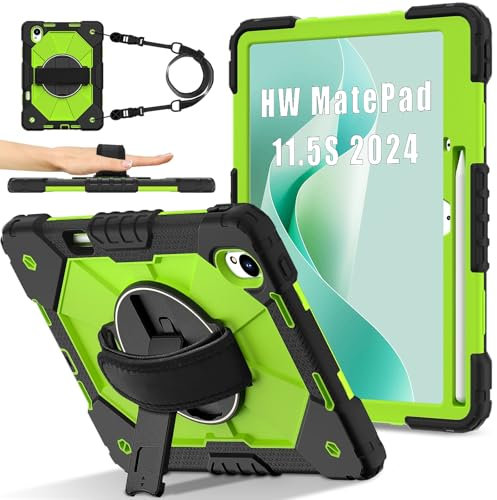 Fundas para Tablet PC Estuche compatible con Huawei MatePad 11.5S 11.5 pulgadas lanzado en 2024 Estuche a prueba de golpes Estuche for tableta Estuche protector completo Soporte de agarre multifunción