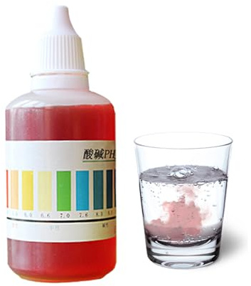 Reagenz der pH-Lösung Test-Indikatoren Wasseranalyse-Set | 50 ml pH-Test für Aquarium, Schwimmbad, Teich, wissenschaftliches Labor, Trinkwasser, Hydrokultur, Bildung, Schule