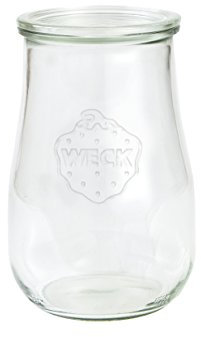 Weck Set mit 4 sehr großen Gläsern, 1,75 l, klassisches deutsches Design, Modell 738
