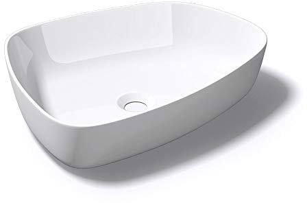 Sogood Lavabo Vasque à Poser Blanc 50cm Lave Main Colossum806 51,1x38,7x12cm